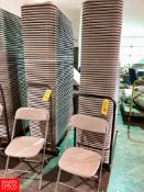 Folding Chairs with Cart