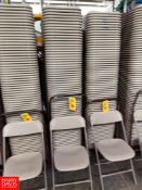 Folding Chairs with Cart