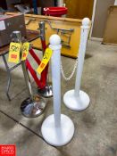 Palastic Stanchions with Chair