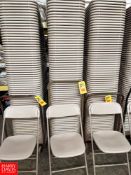 Folding Chairs with Cart