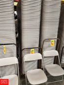 Folding Chairs with Cart