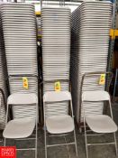 Folding Chairs with Cart