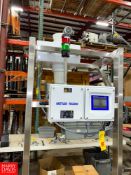 New Toledo Safeline Flow Through Metal Detector Mounted on S/S Stand, S/N 8606906 Location: