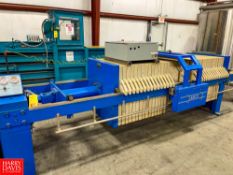 LANCO 31 Plate Filter Press, S/N 25-15AF173-3 Location: Fleetwood, PA Rigging Fee: $ 200