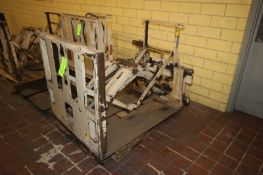Cascade Hydraulic Slip Sheet & Push Forklift Attachment, Cat. No. 45E-PPS-394 R-O, S/N 425904-2,