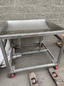 S/S Rolling Catch-All, Dish Bottom Cart, (48