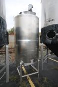 A&B Process System 540 Gal. Single Wall Tank, M/N 500 G V15, S/N 41386301, Tank Dims.: Aprox 72