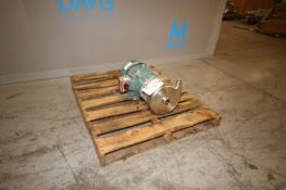 7.5 hp Centrifugal Pump, with Reliance 1760 RPM Motor, 208-230/460 Volts, 3 Phase (INV#71003)(