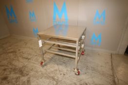 S/S Table, Overall Dims.: Aprox. 36