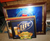 Lot of (5) Beer Prints, Includes Labatt Blue,Miller Lite, Hi Life & Sierra Nevada (INV#78222)(