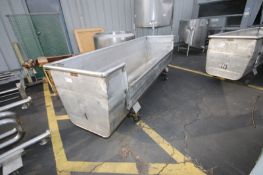 S/S Portable Trough,Trough Dims.: Aprox. 124