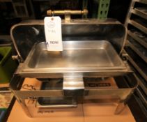 S/S 21” L x 12” W Roll Top Chafer / Food Warmerwith Insert (INV#78240)(Located @ the MDG