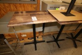Lot of (7) 31” L x 24” W x 40” H Cafe Tables(INV#78216)(Located @ the MDG Showroom - Pgh., PA)(