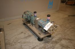 Tri-Clover 3 hp Positive Displacement Pump, M/N TC1P3NLD, with Aprox. 2