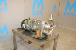 Fristam Aprox. 10 hp Centrifugal Pump, S/NFP17320203057, with Aprox. 2