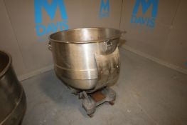 S/S Mixing Bowl, Internal Dims.:  Aprox. 32-1/2