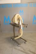 Dual Chute S/S Hood Unit, with (2) CollectionHoses, Hood Dims.: Aprox. 27-1/2
