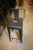 Lot of (14) 30” H Steel Stools with Back Supports(INV#78217)(Located @ the MDG Showroom - Pgh.,
