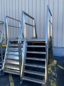 S/S & Aluminum Crossover Stairs,Overall Dims.: Aprox. 80