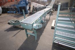 Hytrol Straight Section of Roller Conveyor,S/N 12F366, Overall Dims.: Aprox. 11' L x 16-1/2