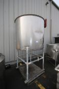 Aprox. 500 Gal. Single Wall Tank,Open Top, Tank Dims.: Aprox. 48