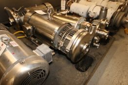 Tri-Clover 10/7.5 hp Centrifugal Pump,M/N C218, with Aprox. 3