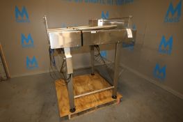 Straight Section of S/S Conveyor,Overall Dims.: Aprox. 54