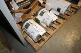 Lot of (2) NEW Leeson 5/3 hp Motors,3515/2910 RPM, Frame #184TC, 230/190 Volts & 460/380 Volts, 3