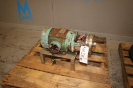 Tri-Clover 3 hp Centrifugal Pump,M/N C218MF18T-S, S/N K6632, with Aprox. 2