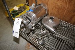 Tri-Clover 2/1.5 hp Centrifugal Pump,1740/1440 RPM, 460 Volts, 3 Phase (NOTE: Pump Missing Back