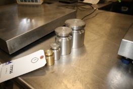 (1) 4-Piece Assorted Scale Weights,Assorted Sizes, Includes 300g, 1 lb., 5 lb., & 10 lbs.(INV#