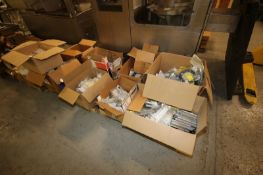 (4) Pallets of Assorted Machine Parts,Including Pneumatic Air Cylinders, Festo Valves, Misc.