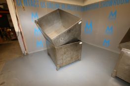 S/S Single Wall Totes,Internal Dims.: Aprox. 47-1/2
