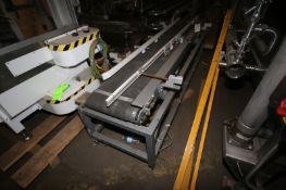 Straight Section of Power Conveyor,with Guide Rails & Rubber Belt (INV#74637)(LOCATED IN BRADDOCK,