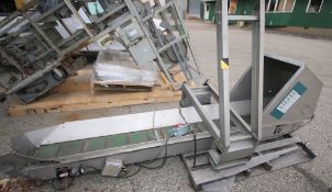 10 ft L S/S Power Inclined Conveyor with 9