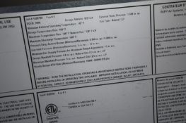 2012 Rupp Air Industrial Air Heater,M/N R3D.500618, Job No.: 1628790, BTU Hr. Rate: 18,000/540,