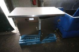 2- Door S/S Cabinet,Internal Dims.: Aprox. 48