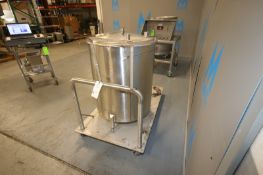 Aprox. 100 Gal. S/S Single Wall Tank,Internal Tank Dims.: Aprox. 35
