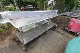 S/S Portable Table,Overall Dims.: Aprox. 12' L x 26