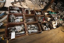 Large Assortment of Sudmo, Tri Clover WCB & OtherS/S Air Valves with Parts, Check Valve Parts,