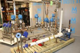 (9) GEA ThinkTop S/S Aeration Valves,with Associated Piping & Valving, Overall Dims.: Aprox. 121