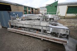 Aprox. (8) Sections of Nercon Assorted S/SConveyor Sections, with Straight & Curve Sections, with