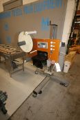 Fusion Labeling Systems Labler, M/N 9800, S/N 9841, with Sato Label Printer, Mounted on Portable
