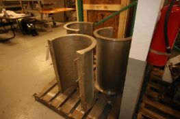 (3) Ahlstrom S/S Screens, Part No.: 2.0T6/2 26.10C4493-8748-1-2 & 6751-1-5, Dims.: Aprox. 32