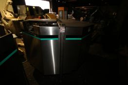 Enclosed S/S Accumulation Station, with (4) Hinge Lids, with Aprox. 48