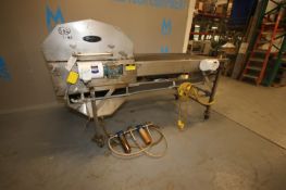 Burford Corp. Oiler,M/N SB-1R, S/N 8825, with (2) Baldor Drives, with S/S Mesh Conveyor, Aprox. 101