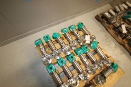 (14) Tri-Clover Air Actuated 3