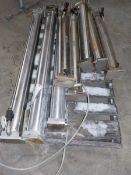 Lot of Stainless Steel Air Cylinders; 13 Cylinders Include (7)-4
