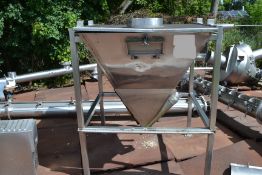 All S/S Rectangular Sloped Side Powder Hopper; 44