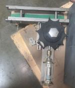 Air operated Indexer - rotary to linear feeding of round bottles (LOCATED IN IOWA, RIGGING